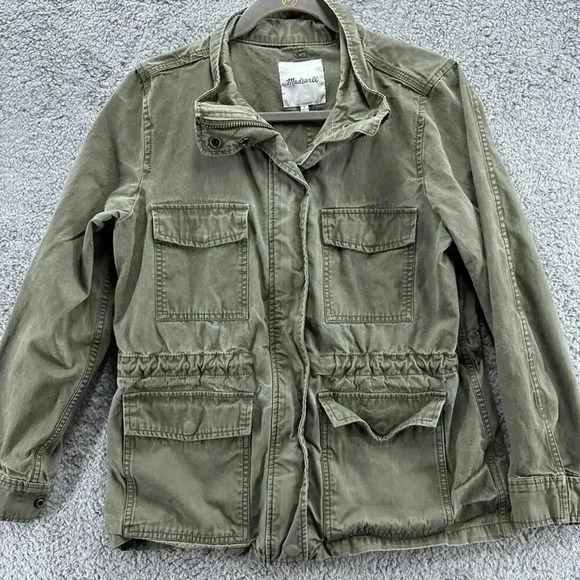Madewell Women's Small Surplus‎ Jacket in Foliage Green - Picture 4 of 9